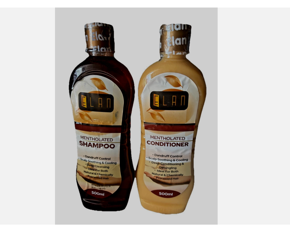 Elan Mentholated Anti-Dandruff Hair Shampoo & Conditioner 250 X2 (2 Pack)